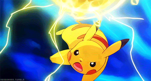 pikachu lightning bolt gif medium
