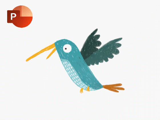 humming bird animation in powerpoint by the teacher on dribbble animated gif medium