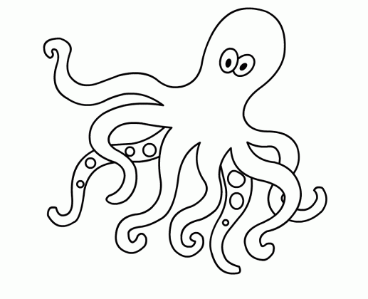 realistic octopus coloring pages worksheet coloring pages medium