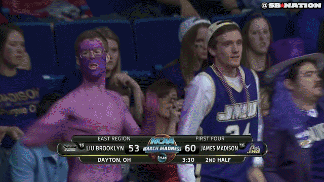 the jmu fan with the purple painted chest the washington post medium
