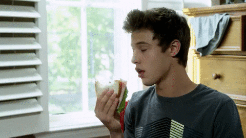 cameron dallas eating gif by expelled find share on giphy medium