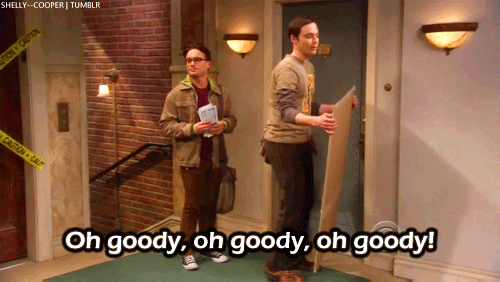excited big bang theory gif find share on giphy medium