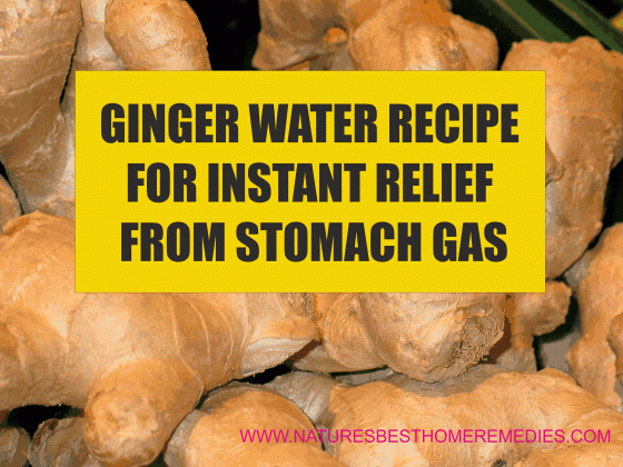 drink ginger water to relieve stomach gas medium