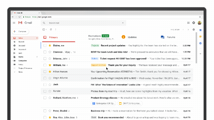 say hello to the new gmail with self destructing messages email snoozing and more eshopoly gr ugliest black baby medium