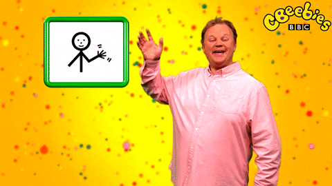 sign language goodbye gif by cbeebies hq find share on giphy medium
