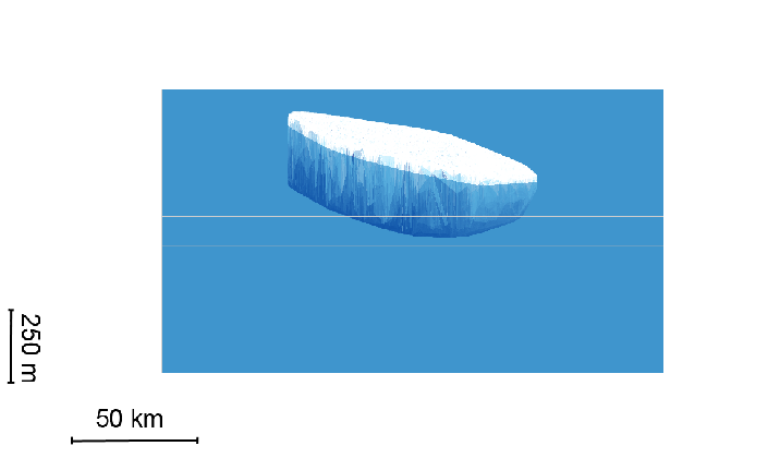 one of the largest icebergs on record is about to break medium