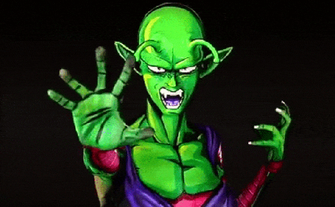dragon ball body paint is only freaky if you smile medium
