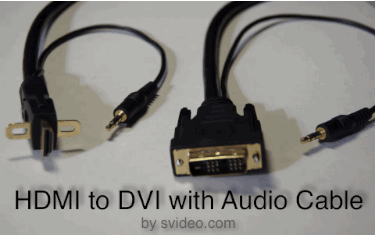 hdmi audio to dvi with audio cable allows you to connect the hdmi medium