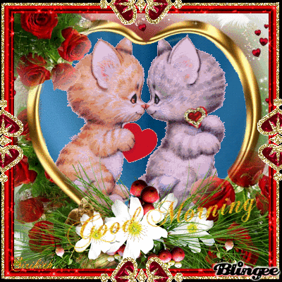 good morning valentine cats animated picture codes and downloads medium