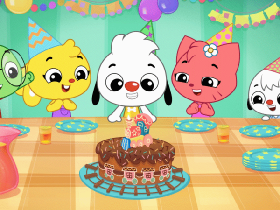 happy birthday party gif by playkids find share on giphy medium