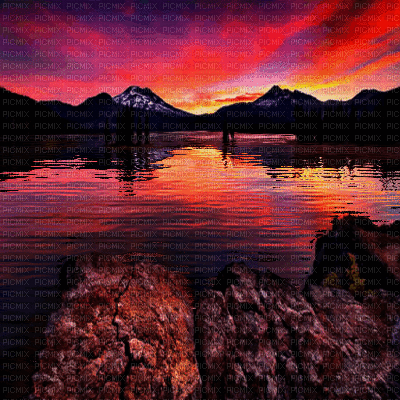 beautiful reflections 1a animated ocean sky sea sunset sunrise medium