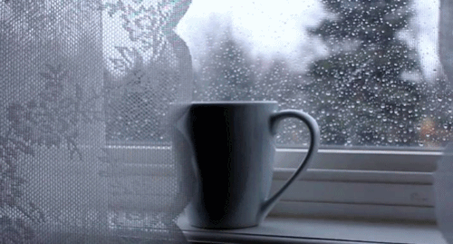 rainy coffee tumblr medium
