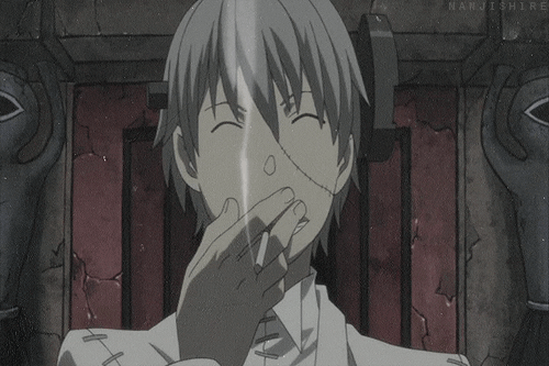 soul eater smoking gif find share on giphy medium
