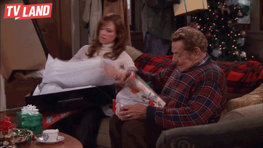 king of queens christmas gif by tv land find share on medium