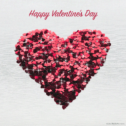 happy valentines day gif images and animations pink white flower medium