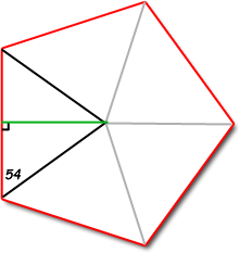 a triangle and a pentagon math central medium