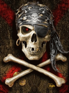 skull animated gifs pirate skull animated gif mobile wallpaper medium