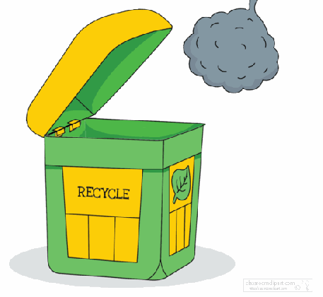 science animated clipart recycle trash can animation medium