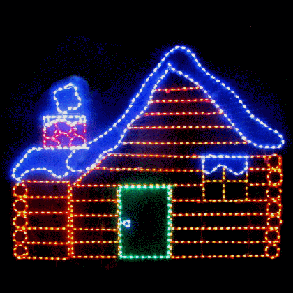 lighted christmas winter scene displays medium