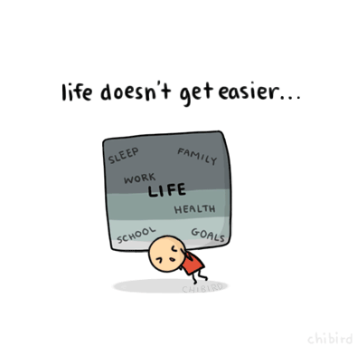 life is tough but every struggle makes you stronger chibird 2 medium