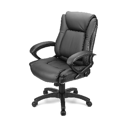 adjustable lumbar support mid back ergonomic faux leather office chair moustache ver 2 0 synchronized skiing medium