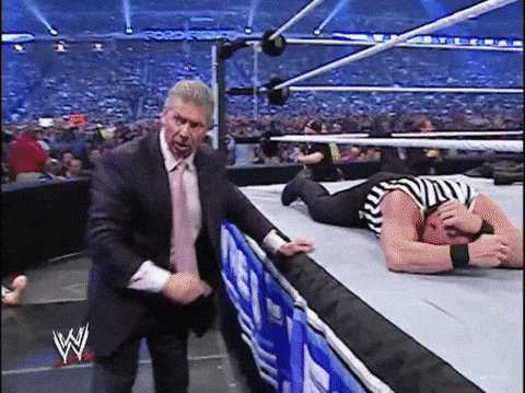 vince mcmahon trump gif find share on giphy medium