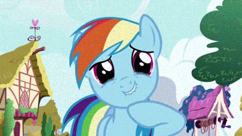 image fanmade rainbow dash laughing gif gif my little pony medium
