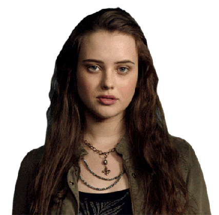hannah baker smile sticker by 13 reasons why for ios medium