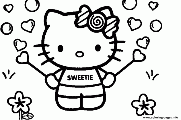 sweet hello kitty coloring page for girlsc1b2 coloring pages printable medium