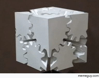 rotating gear cube meme guy medium