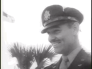 clark gable salute gif by us national archives find share on giphy medium