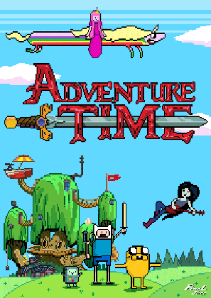 pixel jeff adventure time with finn jake medium