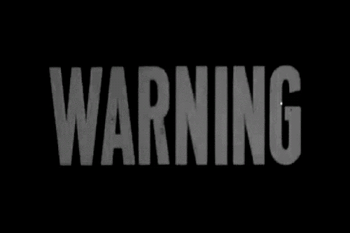 image warning white blinking retro sign animated gif 2 medium