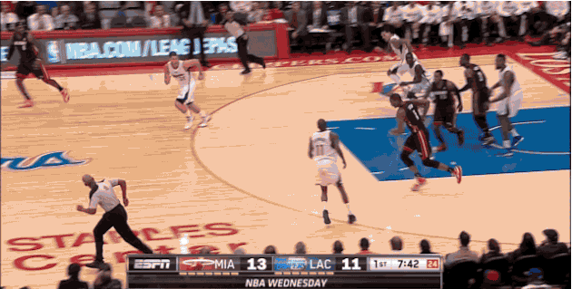 gif lebron james with his nightly one handed dunk highlight medium