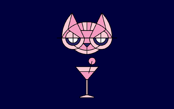 cat bar dance club branding by mikl s kiss daily design tons of drinking water gif medium