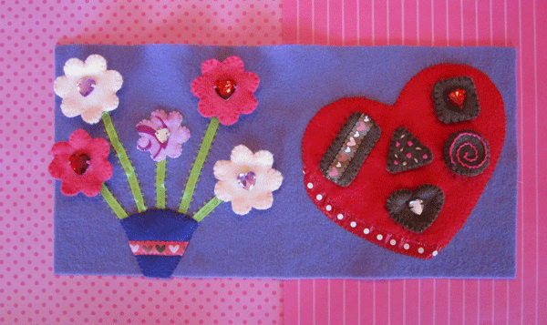 flowers chocolates valentine mini quiet book imagine medium