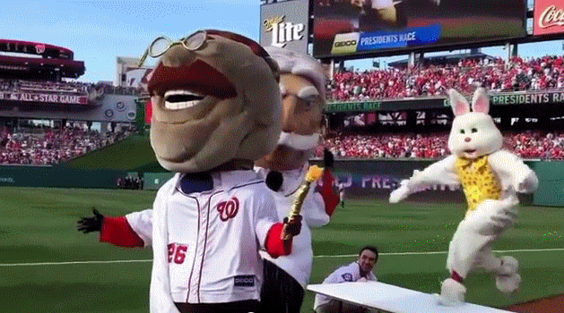 gif the easter bunny tackles teddy roosevelt on opening day let medium