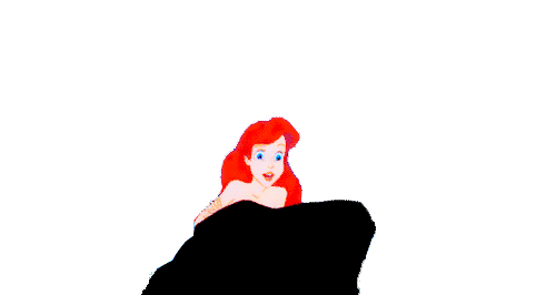 a transparent gif of ariel singing part of your world medium