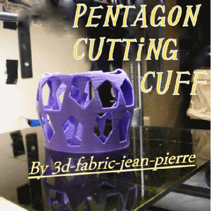3d print pentagon cutting cuff cults medium