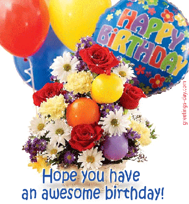 happy birthday flowers and balloons gif thin blog medium