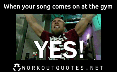 gym memes when my song comes on funny gym yes yes yes animated medium