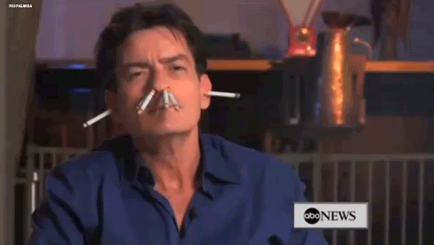 charlie sheen smoke that cigarette pinterest charlie sheen medium