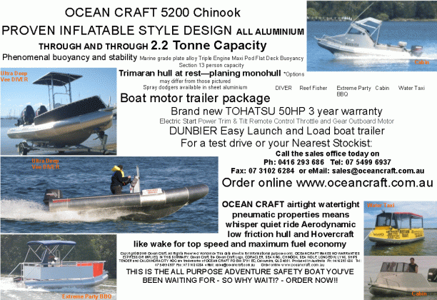 ocean craft all aluminium inflatable style cylinder craft medium