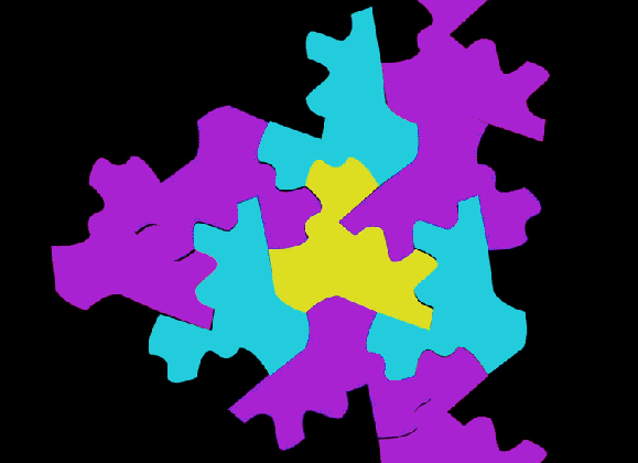 hexagon tessellation lindsey kernodle artwork medium