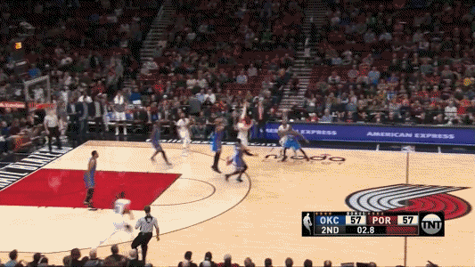 taj gibson hit one of the most incredible 60 footers you ll ever see medium