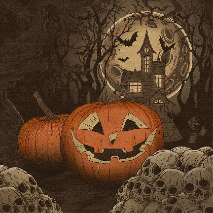 freelance illustrator martin reznik illustration spooky wallpaper medium