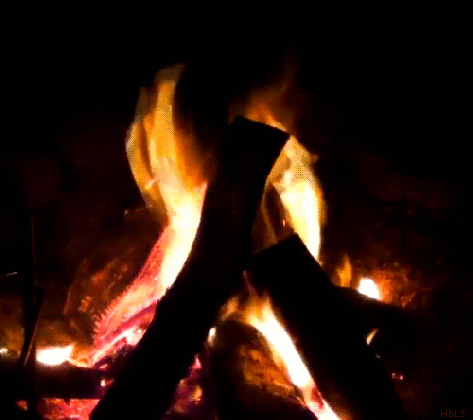 cozy camp fire gif find share on giphy medium