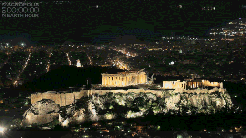 earth hour a breathtaking sight lights out at the acropolis medium