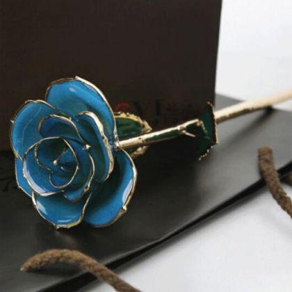 2018 valentine day gifts 24k gold plated rose flower artificial medium
