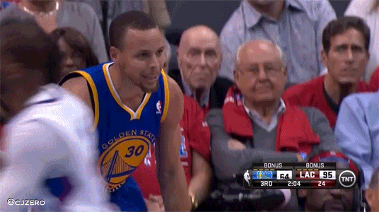 stephen curry throwing his mouth piece medium